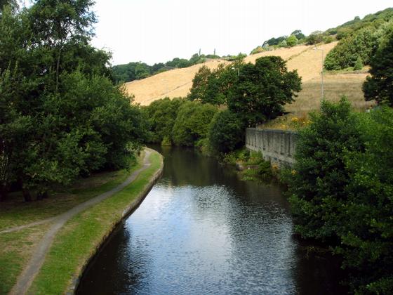 Canal View from the bridge at Luddendenfoot
